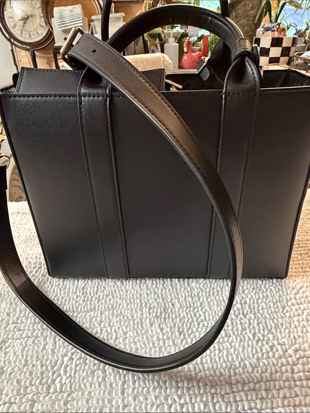 SipCarry Black Tumbler Tote Bag Purse for 40oz 30oz Stanley Cup Crossbody - Picture 4 of 6